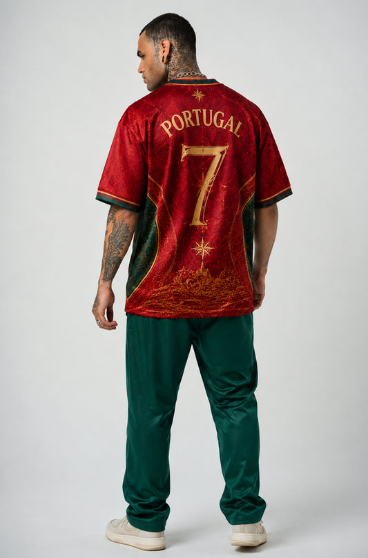 Portugal Jersey | V-Neck Oversized T-shirt