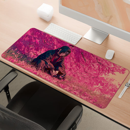 Crimson Silence | Itachi-Inspired Anime Deskmat