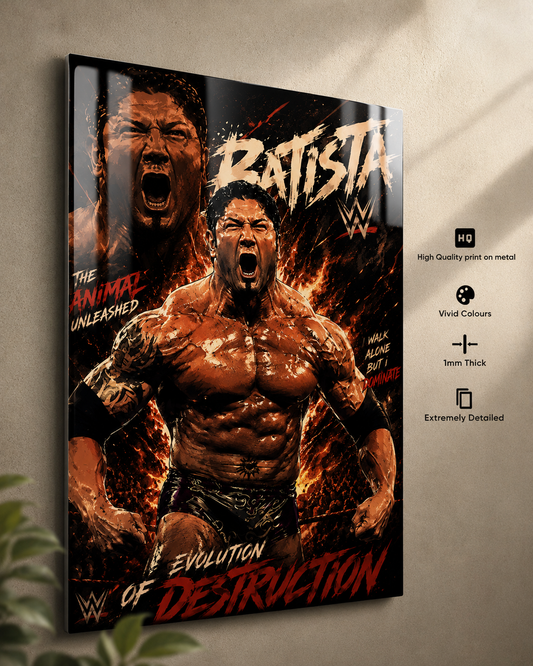 Batista WWE Premium Metal Poster