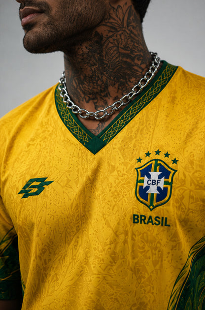 Brazil Jersey | V-Neck Oversized T-shirt