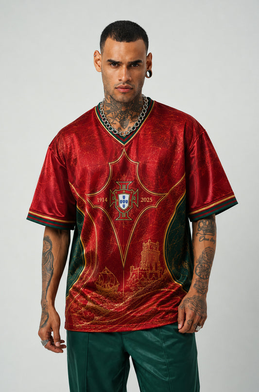 Portugal Jersey | V-Neck Oversized T-shirt