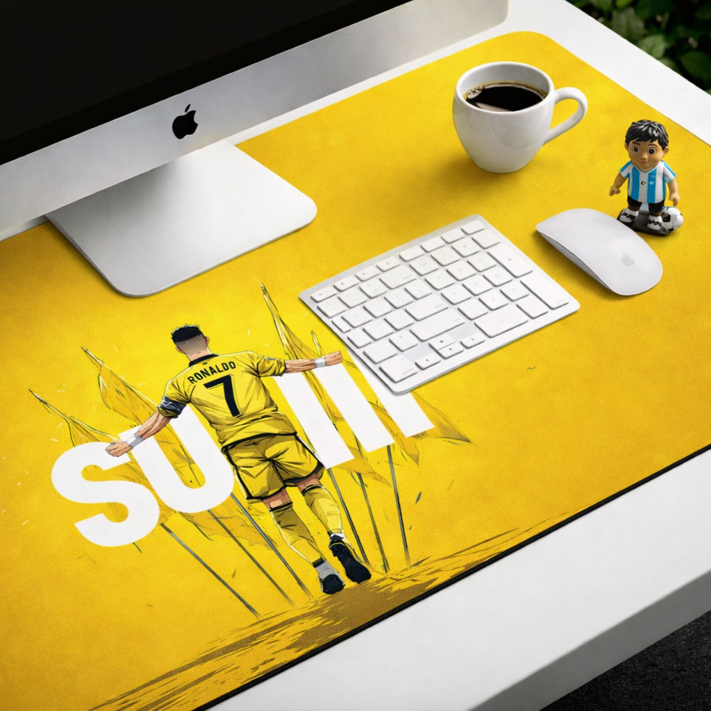 Golden Siuuu Aura | Gaming Deskmat