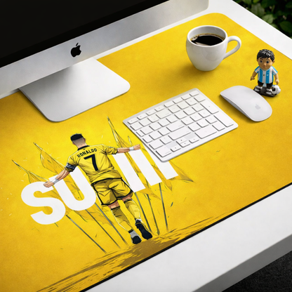Golden Siuuu Aura | Gaming Deskmat