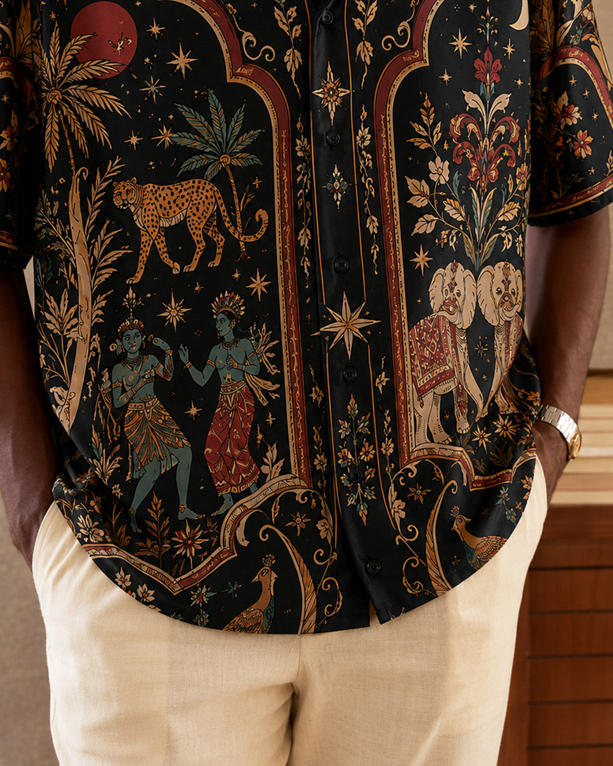 Midnight Heritage Men's Linen Shirt