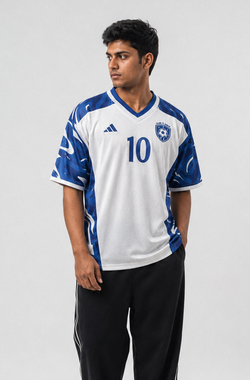 Football Jersey | V-Neck Oversized T-shirt