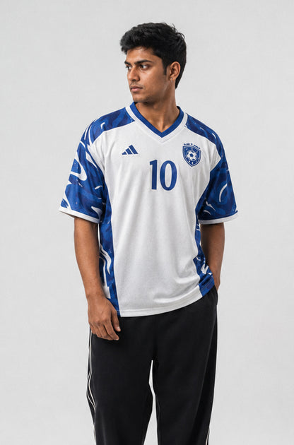 Football Jersey | V-Neck Oversized T-shirt