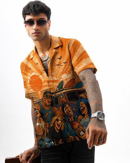 Road Rash Men's Linen Shirt