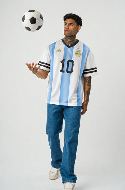 MESSI Jersey | V-Neck Oversized T-shirt