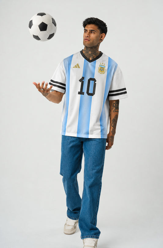 MESSI Jersey | V-Neck Oversized T-shirt