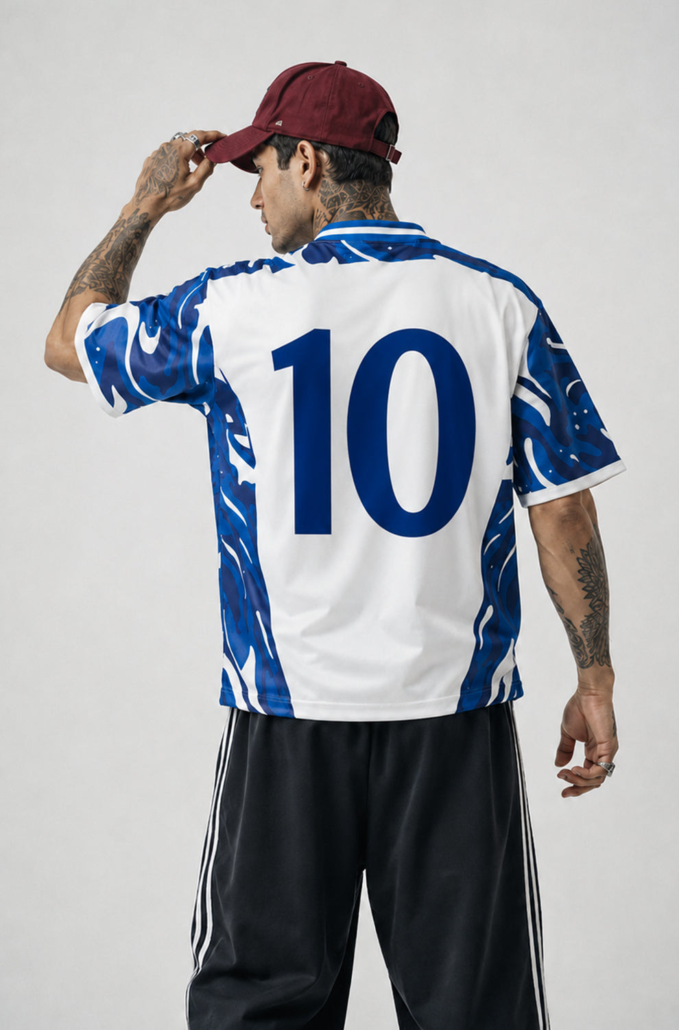 Football Jersey | V-Neck Oversized T-shirt