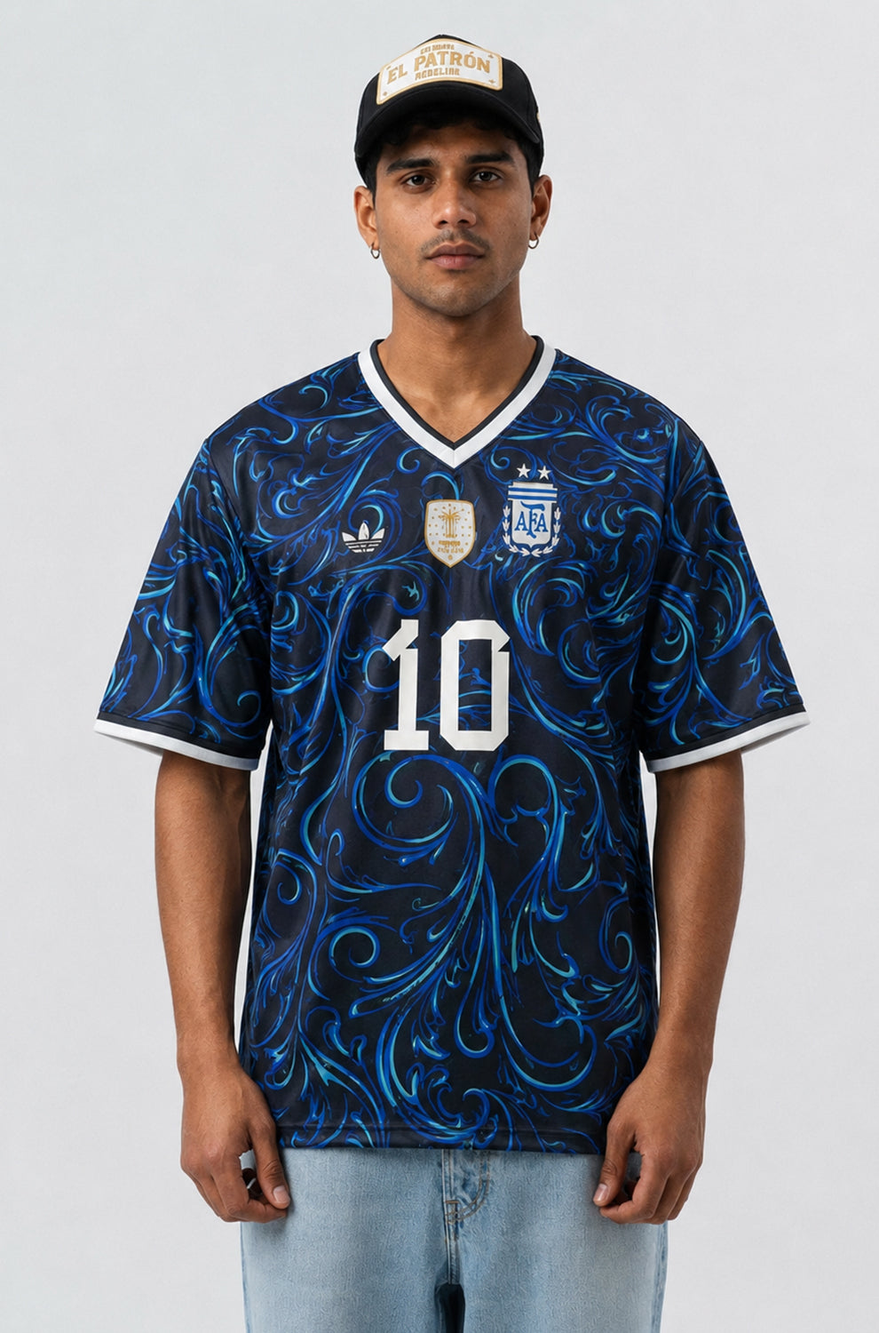 MESSI 26 Jersey | V-Neck Oversized T-shirt