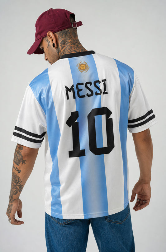 MESSI Jersey | V-Neck Oversized T-shirt