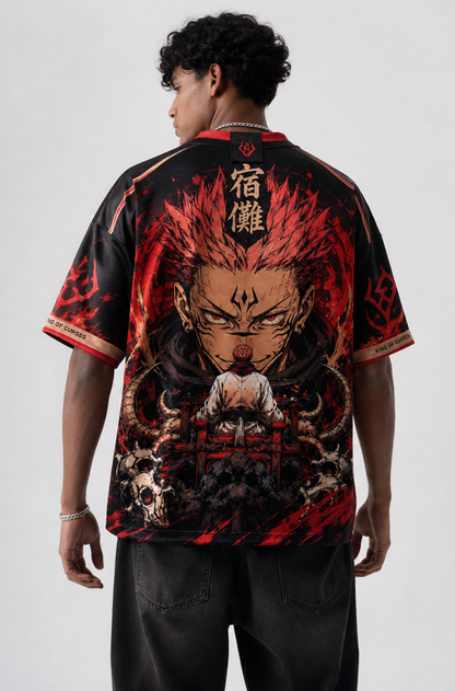 Ryomen Sukuna Oversized Anime Jersey T-Shirt