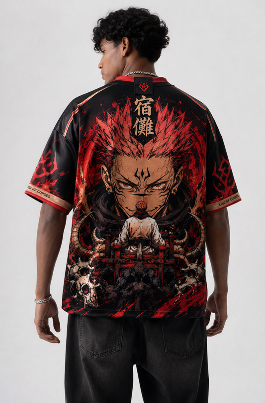 Ryomen Sukuna Oversized Anime Jersey T-Shirt