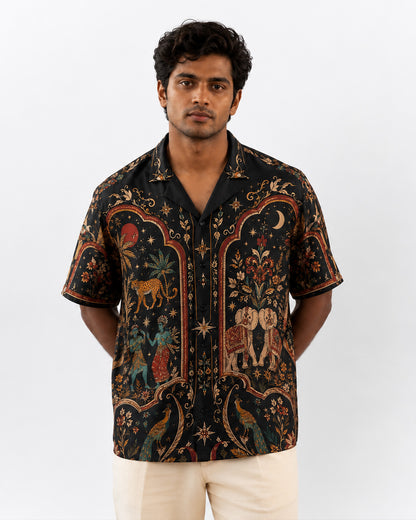 Midnight Heritage Men's Linen Shirt