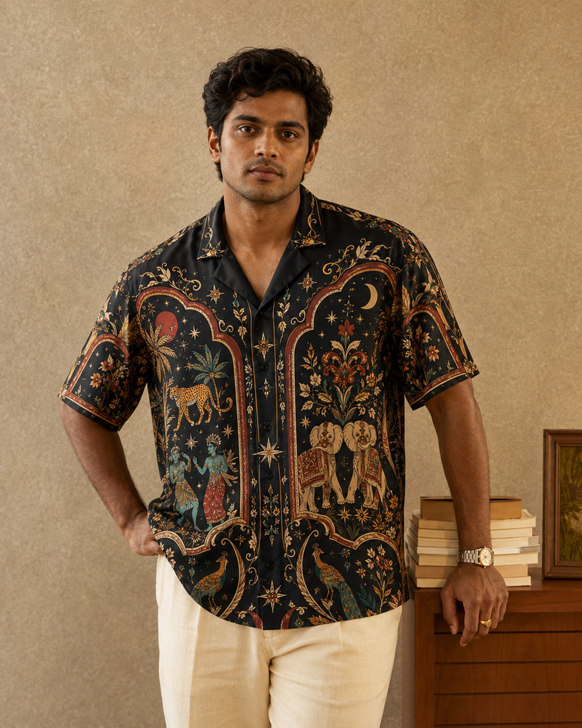 Midnight Heritage Men's Linen Shirt