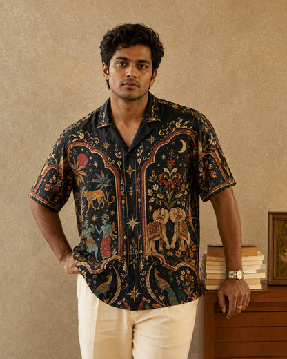 Midnight Heritage Men's Linen Shirt