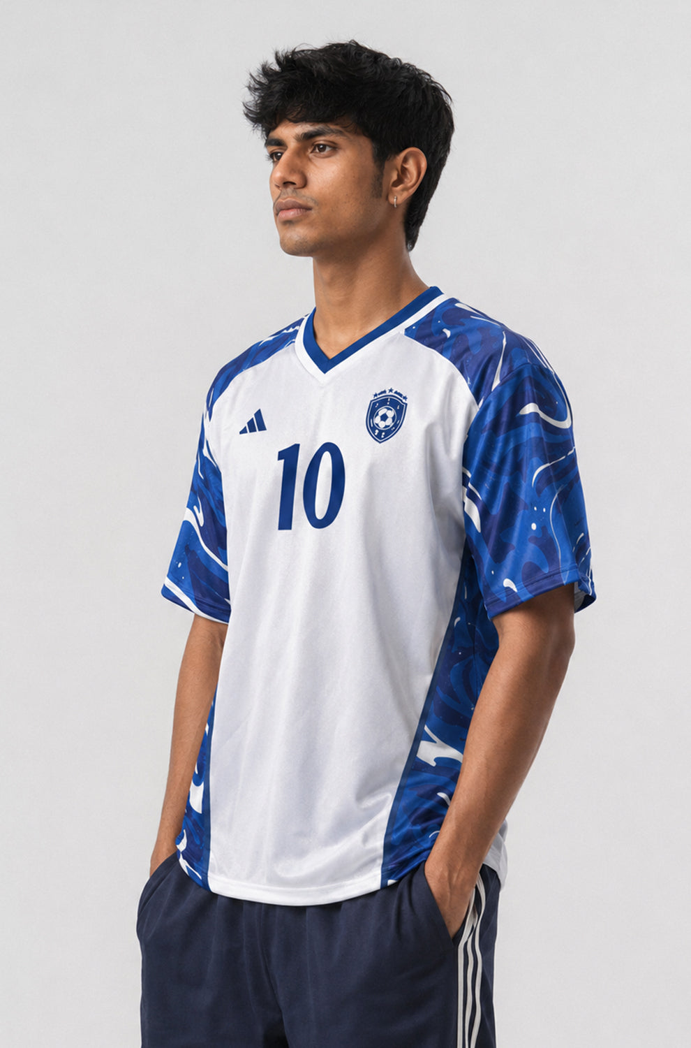 Football Jersey | V-Neck Oversized T-shirt