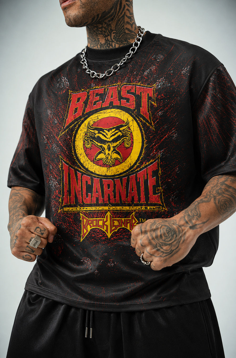 BROCK LESNAR shark Jersey | Oversized T-shirts