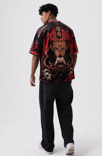 Ryomen Sukuna Oversized Anime Jersey T-Shirt