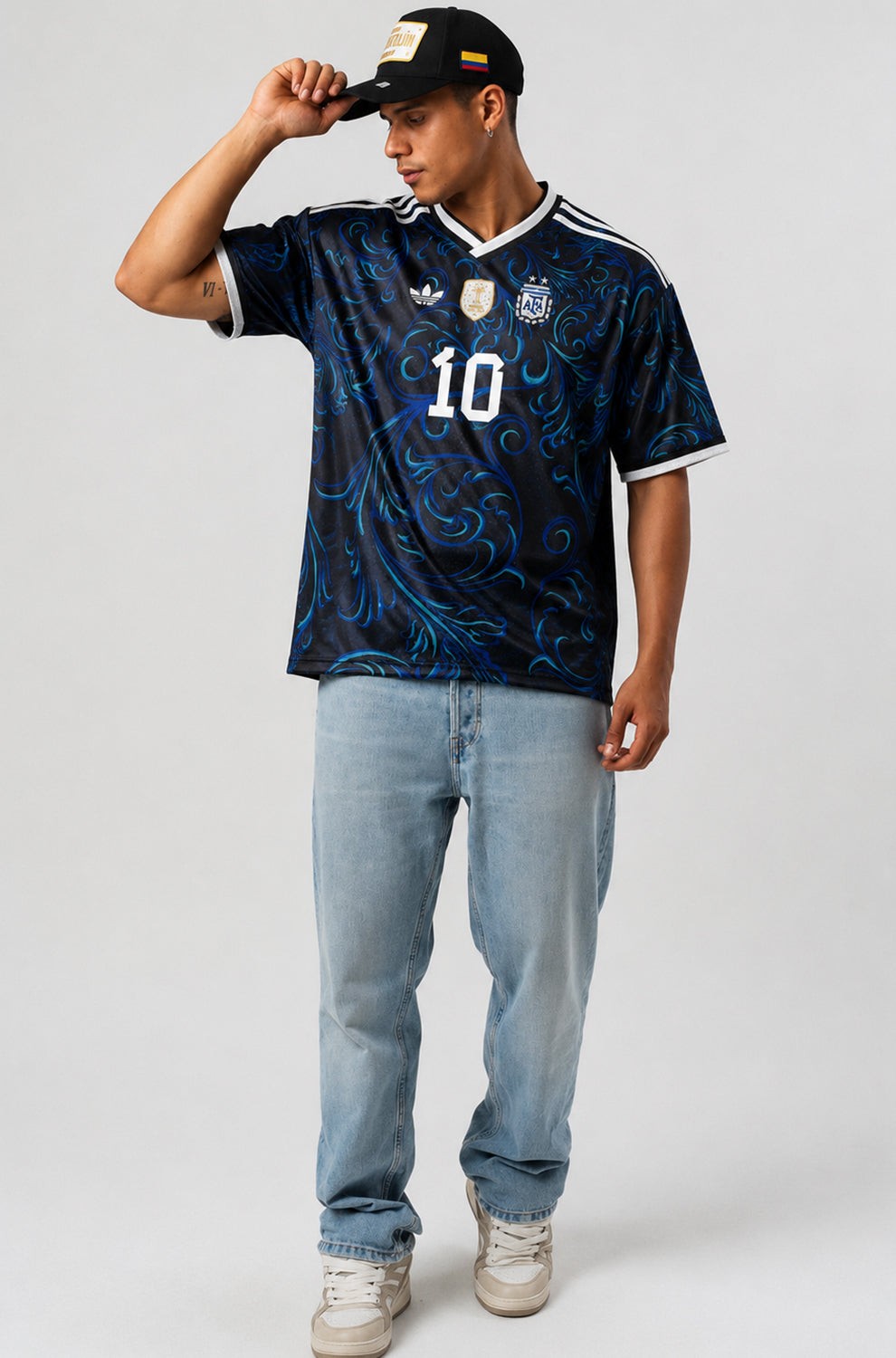 MESSI 26 Jersey | V-Neck Oversized T-shirt