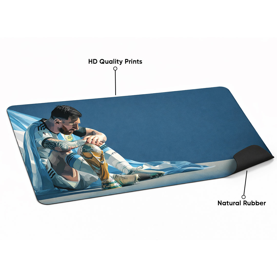 Weight of Glory Messi | Gaming Deskmat