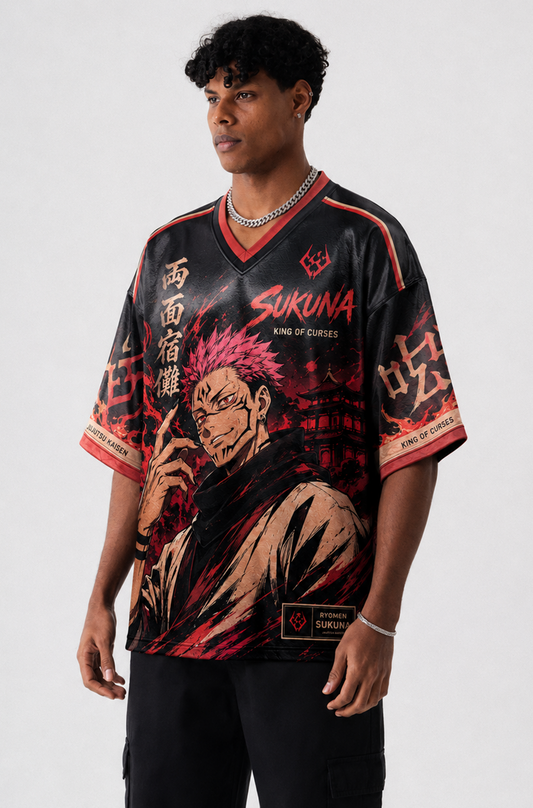 Ryomen Sukuna Oversized Anime Jersey T-Shirt