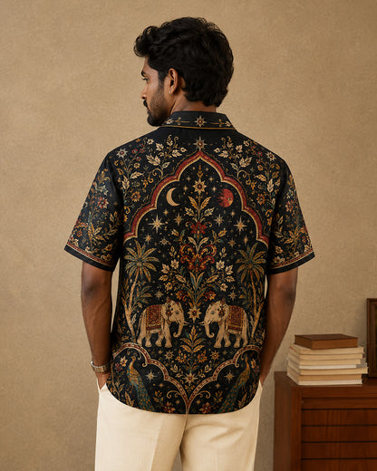 Midnight Heritage Men's Linen Shirt