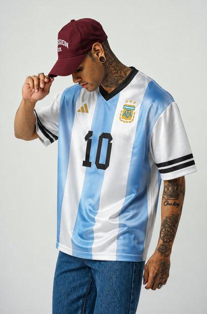 MESSI Jersey | V-Neck Oversized T-shirt