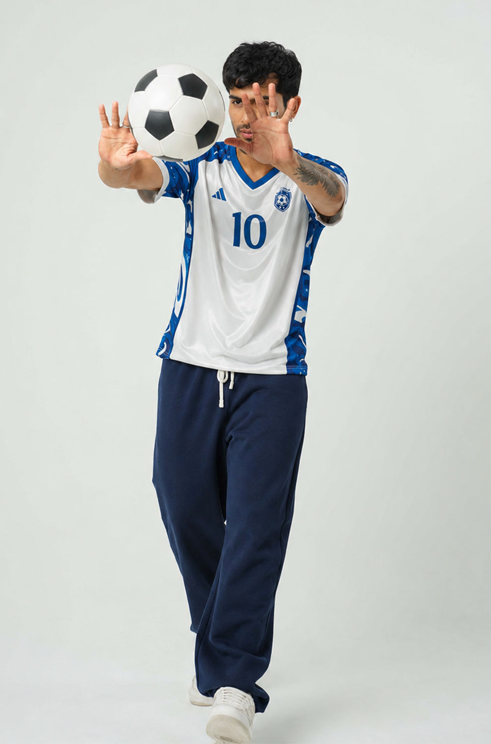 Football Jersey | V-Neck Oversized T-shirt