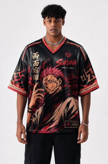Ryomen Sukuna Oversized Anime Jersey T-Shirt