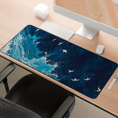 Midnight Tide | Ocean Wave Deskmat