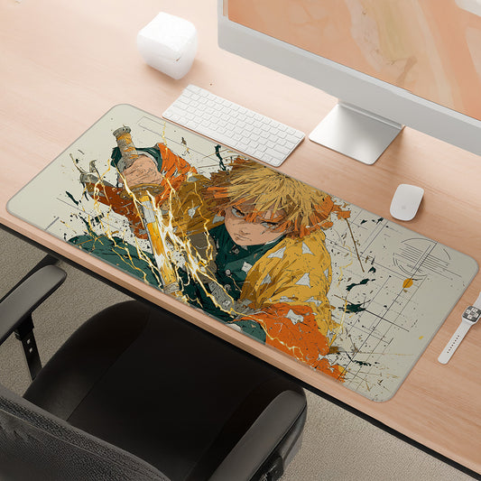 Thunder Breathing Strike | Zenitsu Anime Deskmat