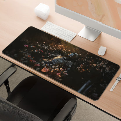 Resting Valor | Sunlit Meadow Knight Gaming Deskmat