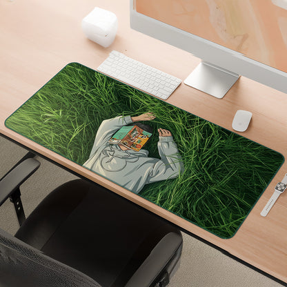 Lost in Pages | Quiet Escape Aesthetic Deskmat