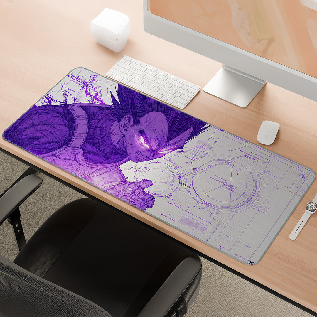 Prince of Pride | Vegeta Power Surge Anime Deskmat
