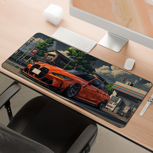 Street Pulse BMW | Anime Drift City Deskmat