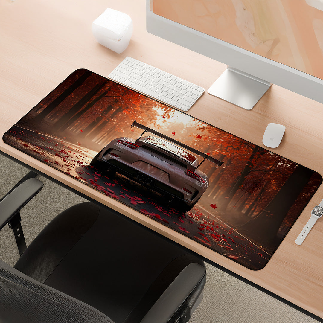 Autumn Drift GT | Cinematic Forest Drive Deskmat