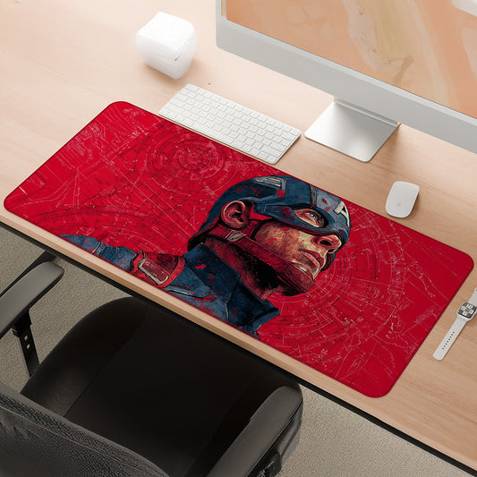 Unbroken Resolve | Crimson Hero Deskmat