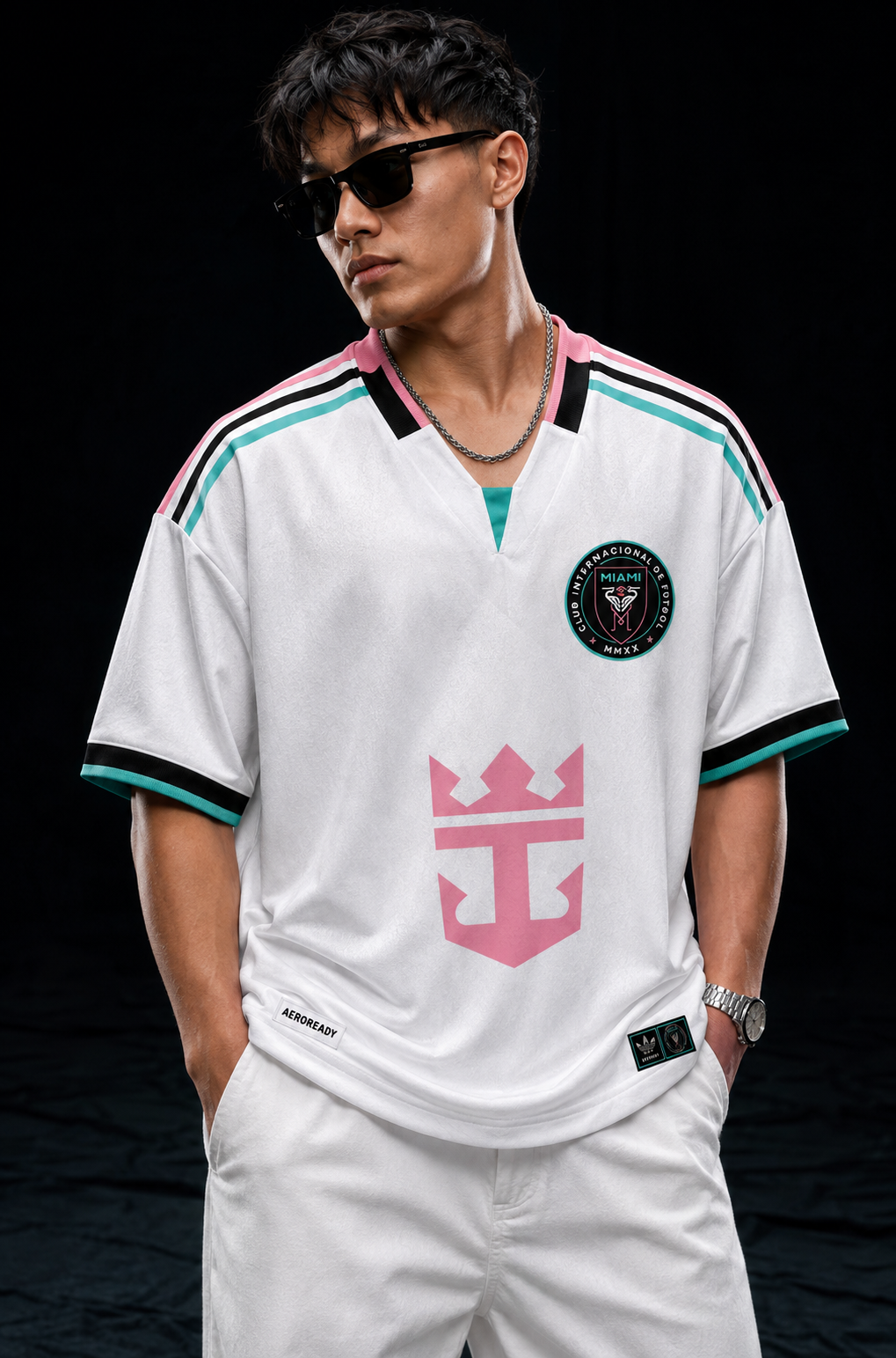 Miami 10 Oversized Football | V-Neck Jersey