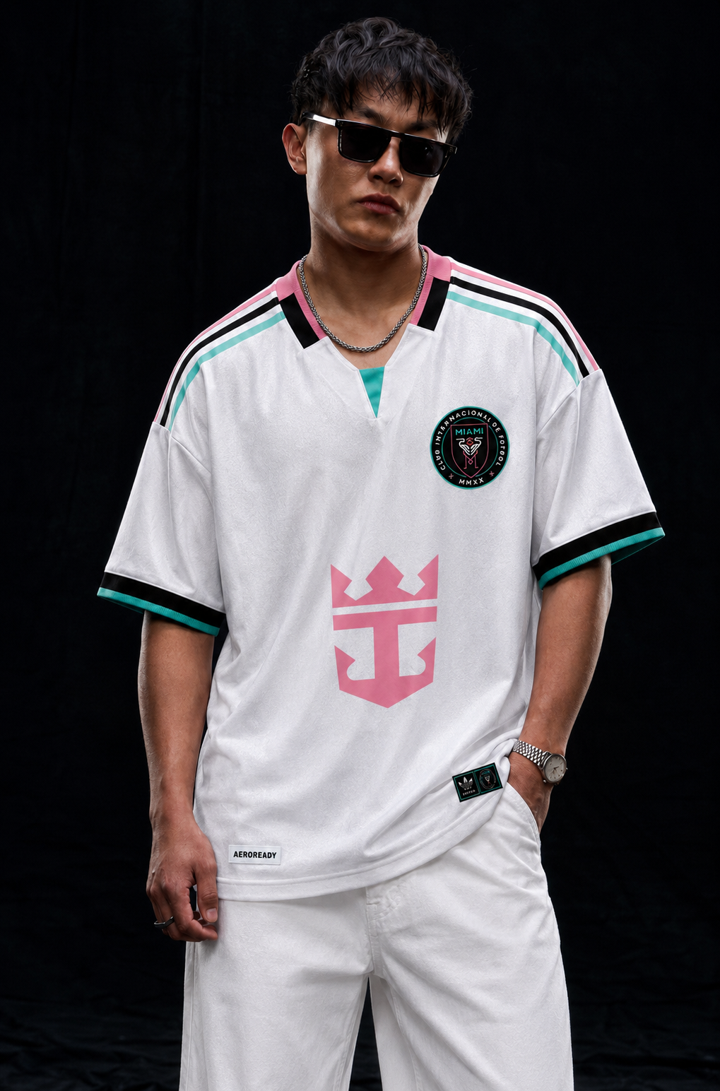 Miami 10 Oversized Football | V-Neck Jersey