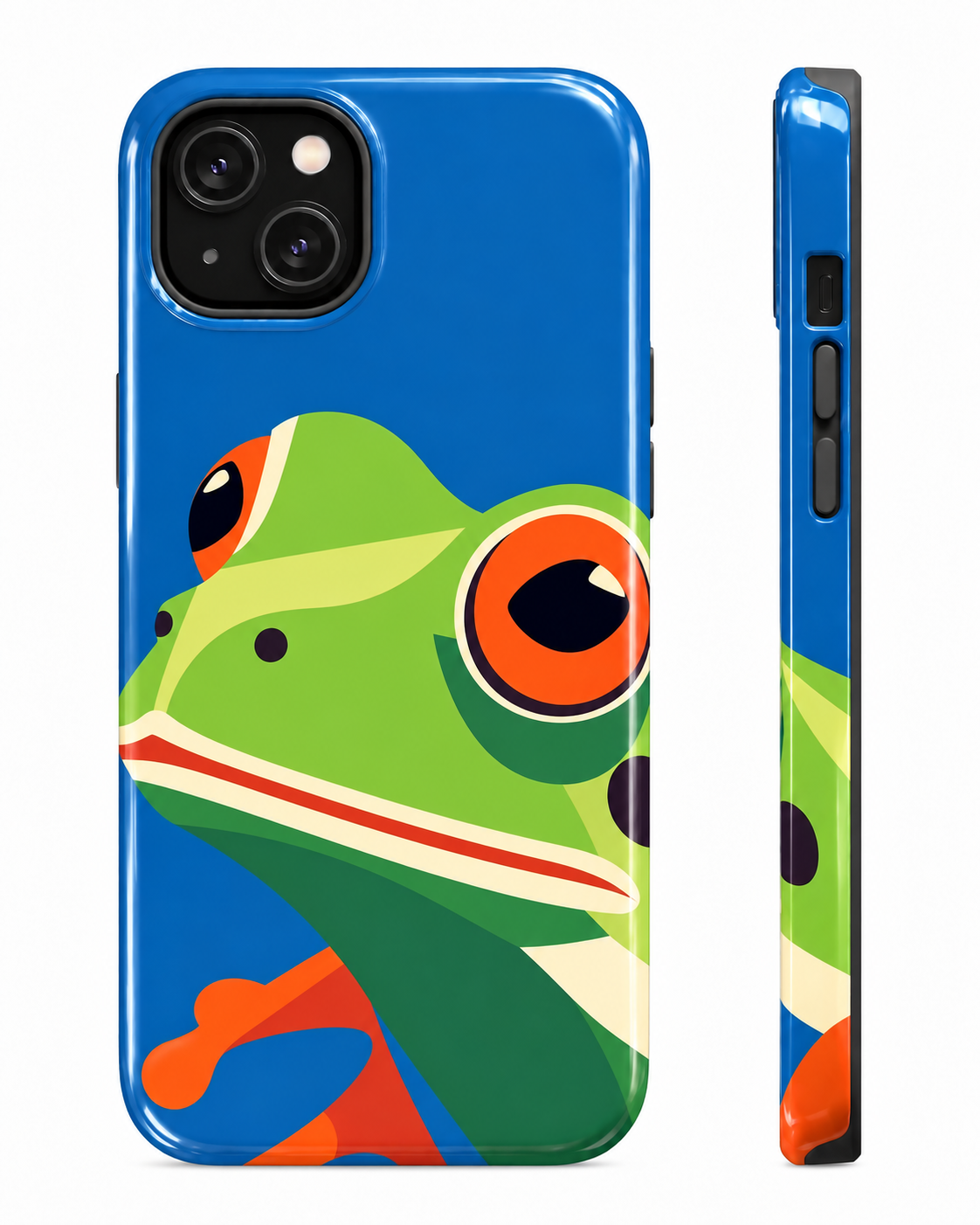 Playful Frog Gloss Shell Dual Protection iPhone Case