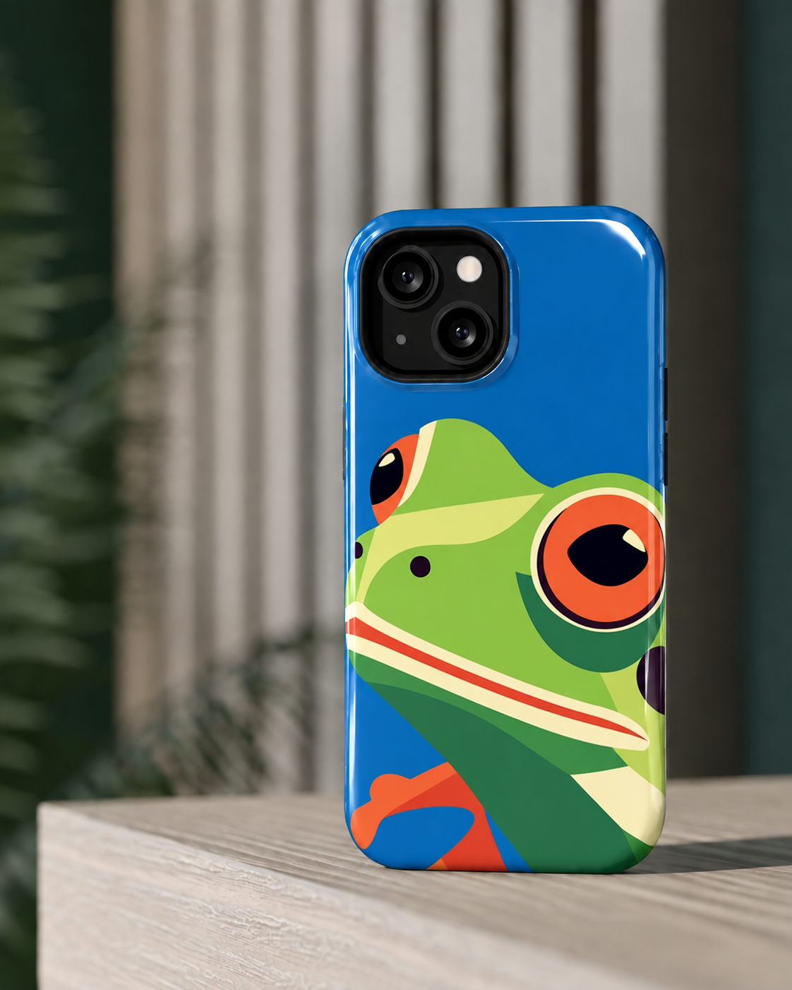 Playful Frog Gloss Shell Dual Protection iPhone Case
