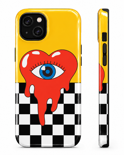 Melting Heart Gloss Shell Dual Protection iPhone Case