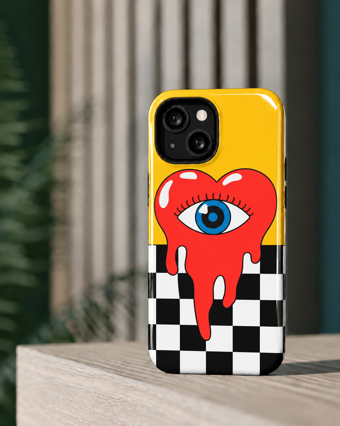 Melting Heart Gloss Shell Dual Protection iPhone Case