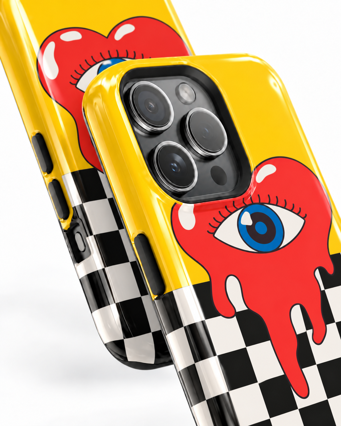 Melting Heart Gloss Shell Dual Protection iPhone Case