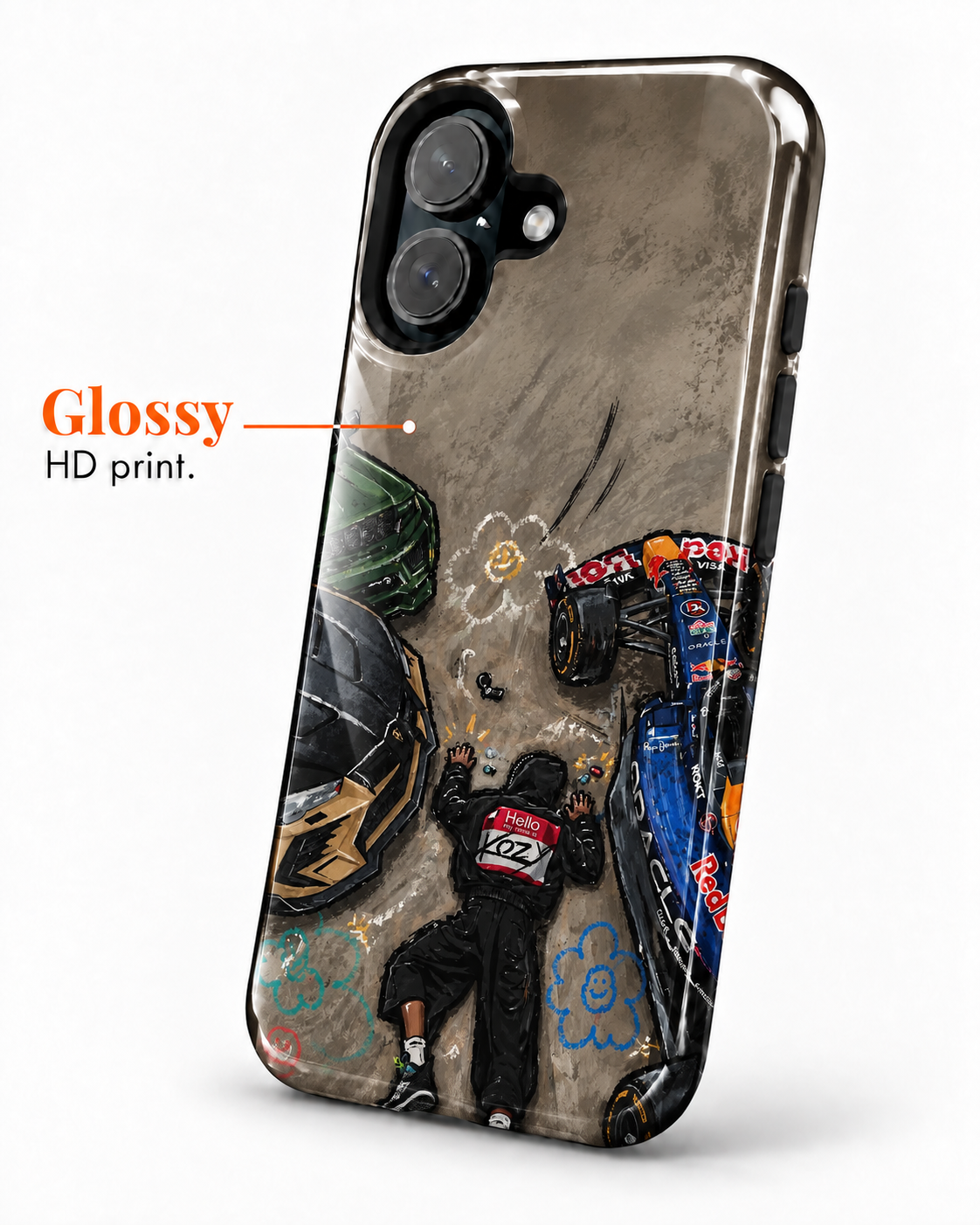Racing Rush Gloss Shell Dual Protection iPhone Case