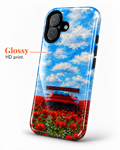 Porsche Poppy Drive Gloss Shell Dual Protection iPhone Case