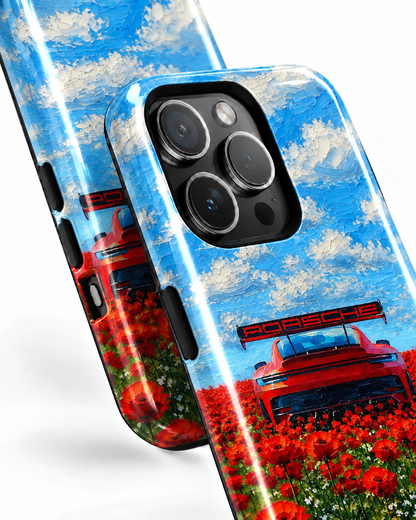 Porsche Poppy Drive Gloss Shell Dual Protection iPhone Case