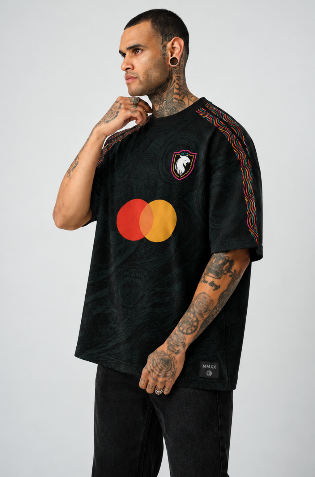 Midnight Pulse | Oversized Football Jersey
